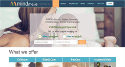 Desktop Screenshot of mindme.ie